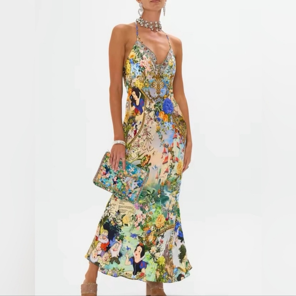 Gorgeous Silk Beaded  Dress - Picture 2 of 6